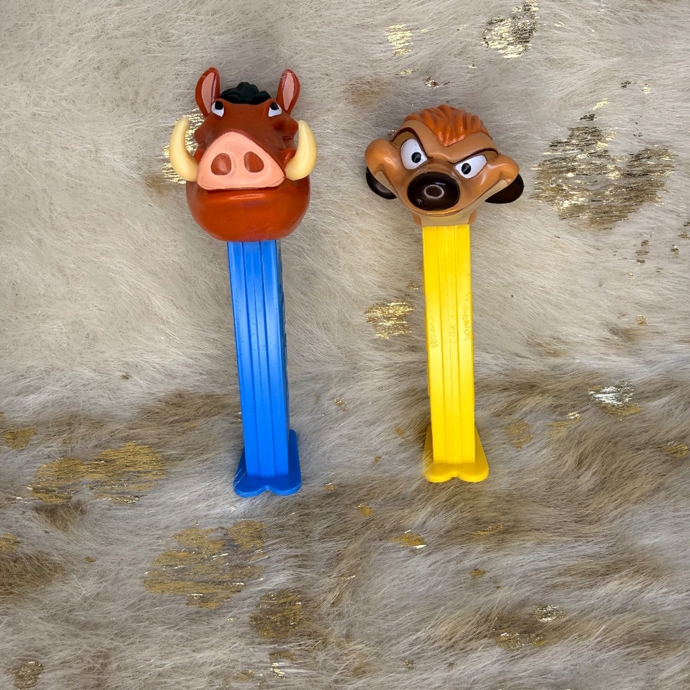 Pez Dispenser Disney Lion King PUMBA & TIMON - Cartoon Character‎ - Collectible